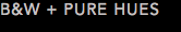B&W + PURE HUES